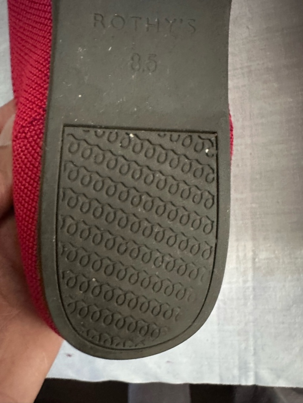 Rothy’s The Loafer Red Knit Slip On Flats Women’s Size 8.5 Washable Comfort - Picture 10 of 10